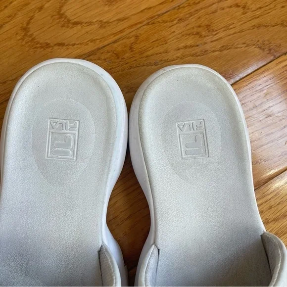 Fila Women's Disruptor Bold Slide Sandals Cushion Sole Red White Blue Sz 7 - Picture 4 of 10